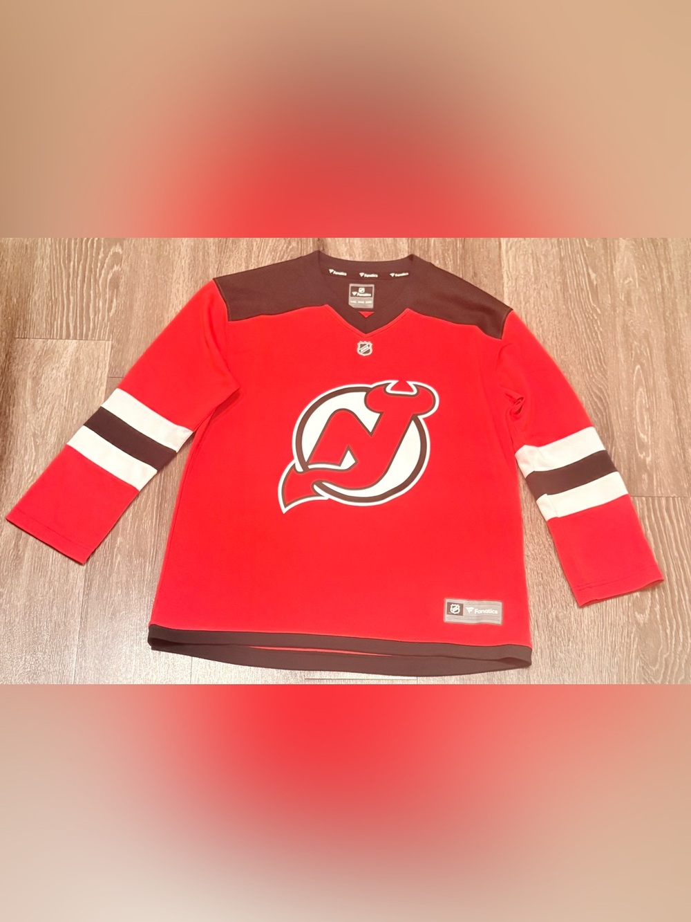 Fanatics Youth New Jersey Devils Breakaway Red and Black size Large